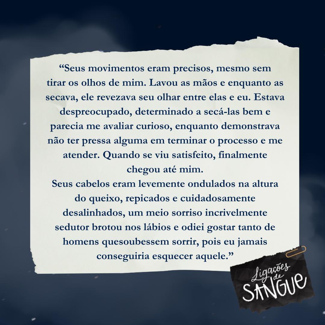 O personagem principal: *dá um meio sorriso sedutor*

Eu: 🫠🥴🤤🤯🥰

‘Ligações de Sangue’ está em pré venda! Garanta já o seu! 🤩

➡️ a.co/d/0MYTe7I
