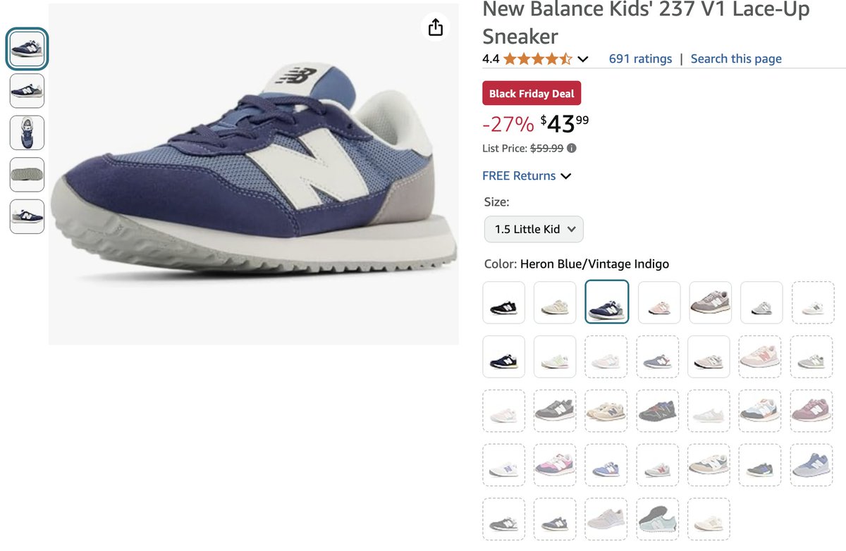 AmandaHMassey's tweet image. Great Black Friday deals on kid shoes amzn.to/492r0Hg 👟 @newbalance 🎄  sale @amazon 🎁 #BlackFridayAmazon #BlackFridaySale