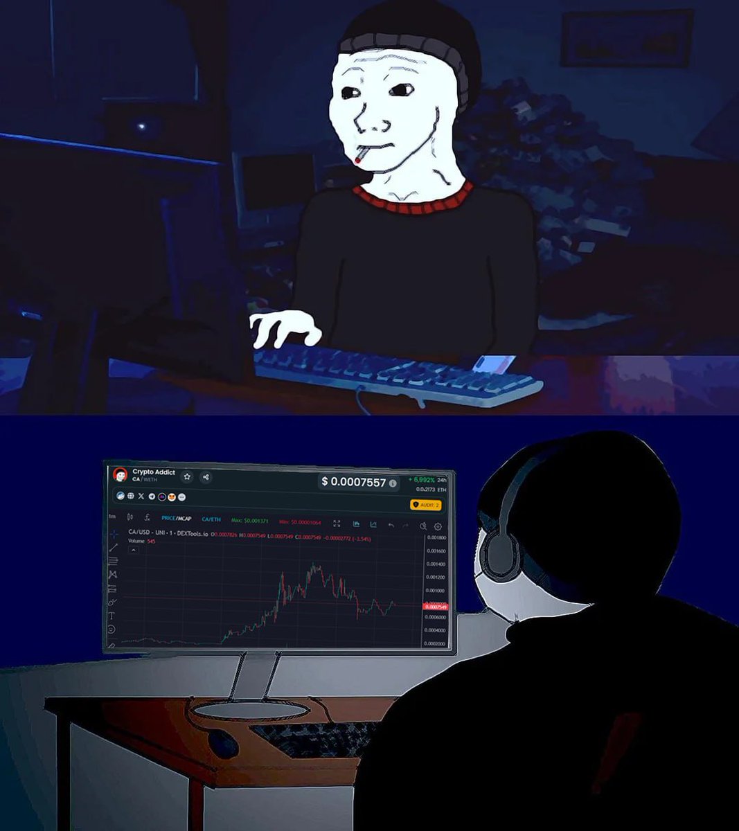 cryptoaddict_CA's tweet image. The Real Crypto Addict | $CA

Charts are my guide, the market my battlefield, and HODL my unshakable creed!

Chart : dextools.io/app/en/ether/p…