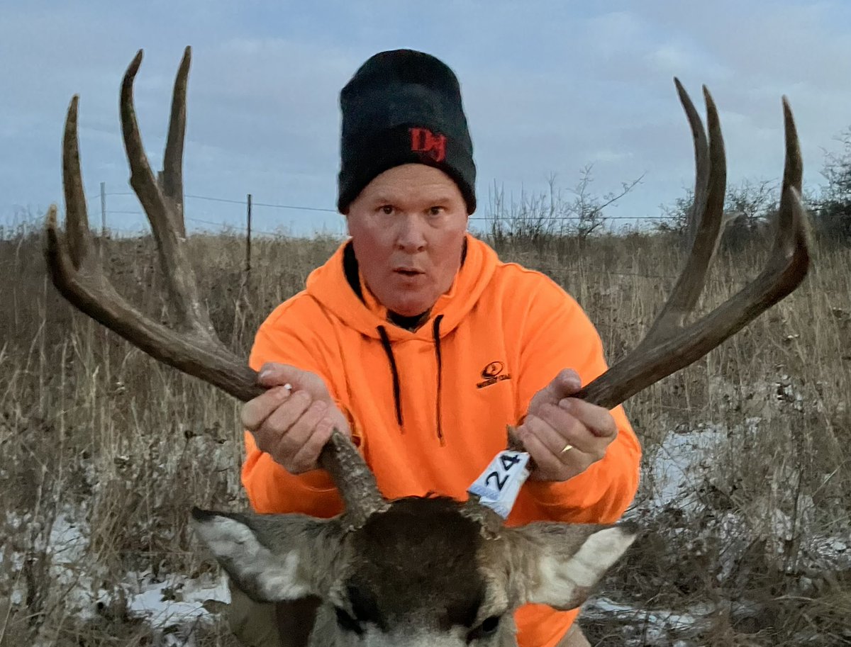 gunsandthe701's tweet photo. That’s a wrap for the 2024 deer rifle season! #deerseason2024 #muleybuck #kawasakimule #ar15 #huntsuppressed #magpul #burrisoptics #northdakota @AmSuppressor https://t.co/2PWiz6IEjd