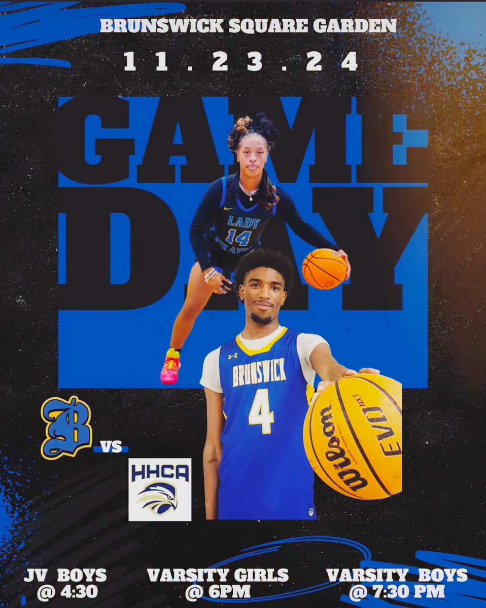 BrunswickMB's tweet photo. Let’s GOOOOOO! 💙💛🏀 https://t.co/D4JftvmLe6