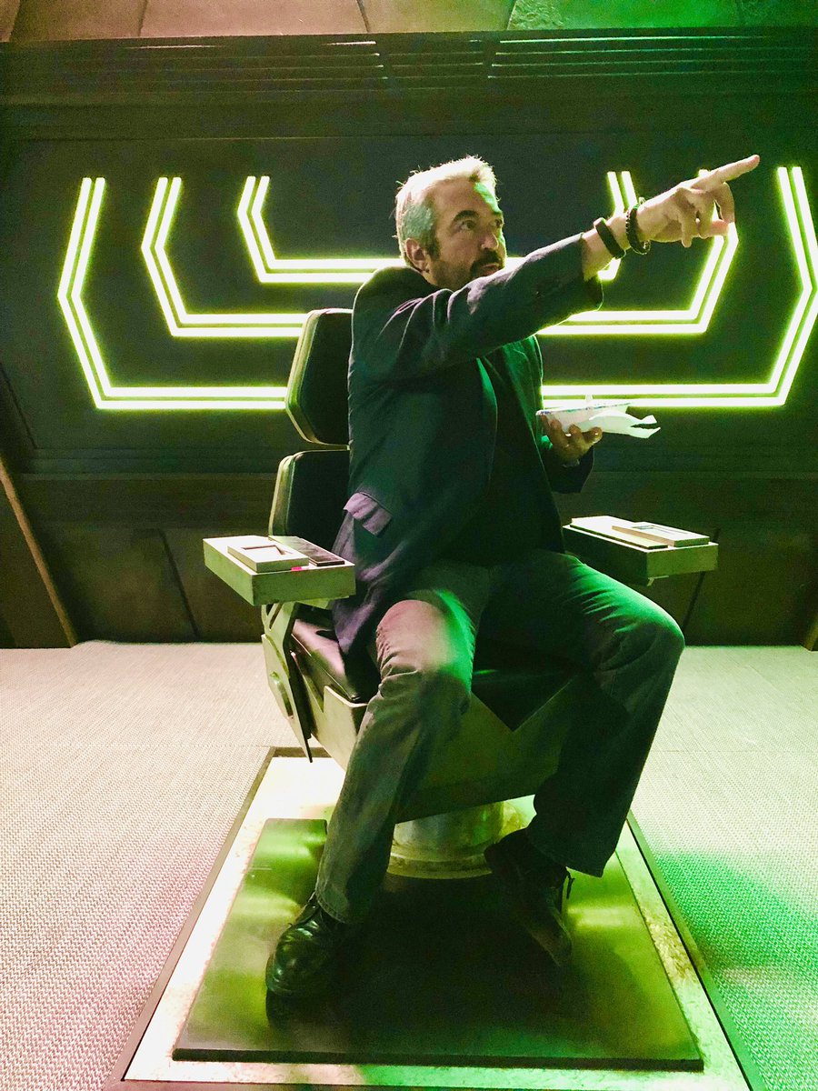 <a href="/TheOrville/">The Orville</a> flashback - 6 years ago - directing from the Krill bridge command chair.