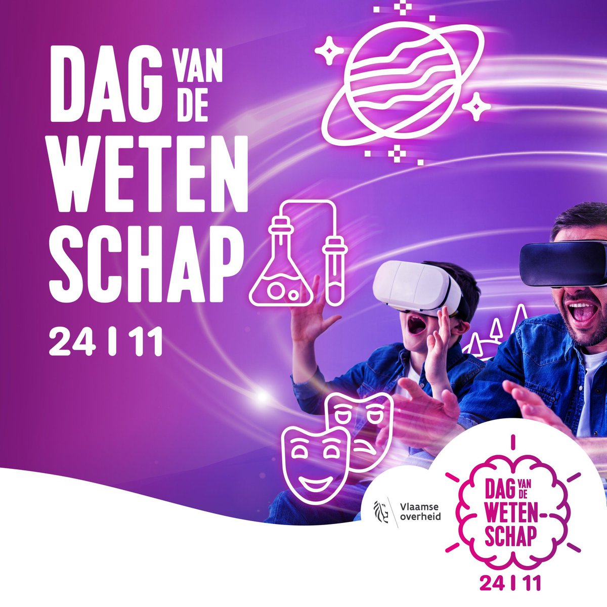 🔬🩻 Morgen is het weer de Dag van de Wetenschap en #LeuvenBrainInstitute zet zijn deuren open. Van interactieve workshops en leerzame games tot boeiende exposities en spannende experimenten – deze dag zit bomvol innovatie 🧫🧪

👉dagvandewetenschap.be/activiteiten?p…

#hersenonderzoekinleuven
