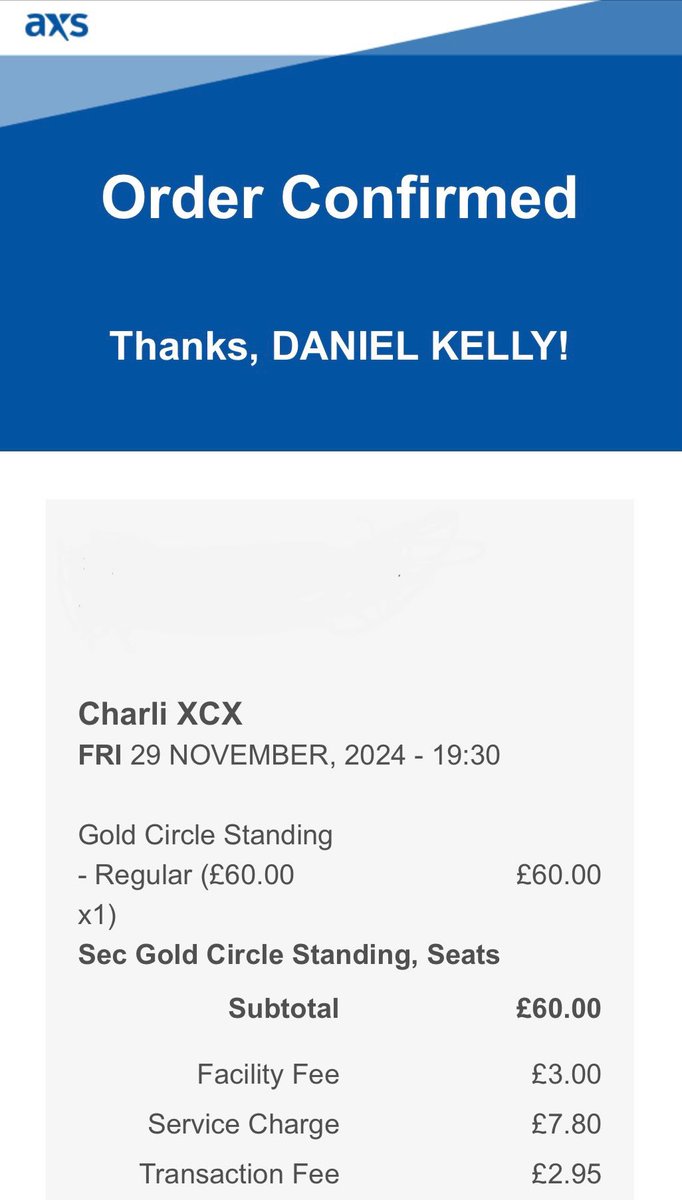 danxjames's tweet photo. Just bagged BRAT tour tickets absolutely stunning @charli_xcx @bppulseLIVE https://t.co/W2RUdfOs78