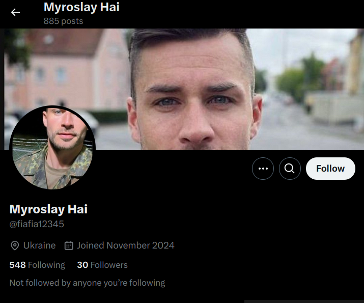 📢 Fake soldier alert 
@fiafia12345 (x.com/i/user/1858088…)

Use stolen photo. DM and ask for money.
🛑Report for Violating privacy (sharing private info). "This account doesn’t exist" ➡️ click X User ID. "Restricted"or "Protected" state ➡️ click 3 dots on top right.