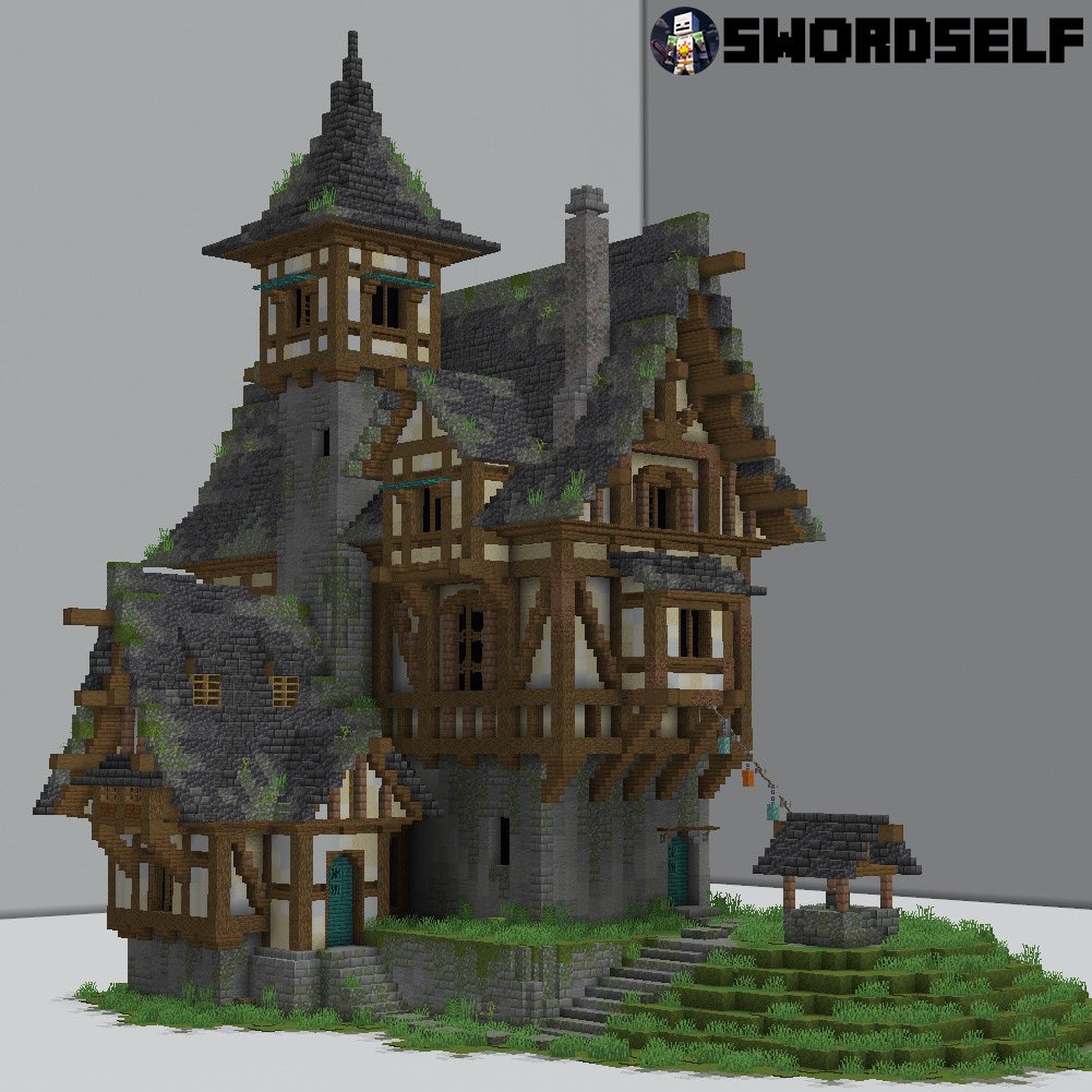 Mossy mansion 🏡
———
Like this build? Join my Patreon to get it! Link in bio 
———
#Minecraft #Minecraftbuilds #minecraft建築コミュ