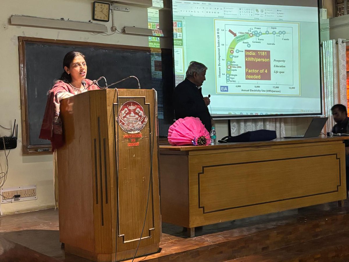 During Lucknow University’s 104th Foundation Day Week, Prof. Dinesh Kumar Srivastava delivered a talk on “Climate Change &amp; Energy Alternatives” suggesting renewable energy solutions. Teachers, students actively participated. The talk was organised by PHYSOC, Lucknow University.