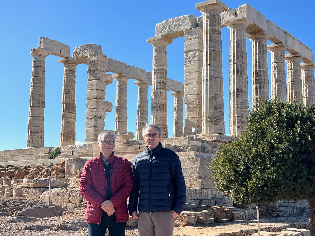 Alessio Zaccone 🇺🇦 (@zacconealessio) on Twitter photo With my colleague Prof. Efthymios Liarokapis at the temple of Poseidon in Sounion. We recently elucidated the effect of Ag oxygen mode softening on the high-T superconductivity of doped cuprates in doi.org/10.1088/2515-7… <a href="/JPhysMaterials/">JPhys Materials</a> With my colleague Prof. Efthymios Liarokapis at the temple of Poseidon in Sounion. We recently elucidated the effect of Ag oxygen mode softening on the high-T superconductivity of doped cuprates in doi.org/10.1088/2515-7… <a href="/JPhysMaterials/">JPhys Materials</a>