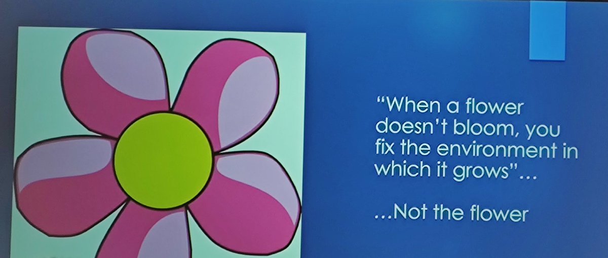 fillthegaplearn's tweet photo. @STUCDisabled This was a lovely slide following a talk on autism understanding in the workplace and beyond. 
#fixtheenvironment #thinkingdifferently https://t.co/UZCOF1rhuj