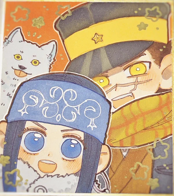 ド過去絵だけど鋼もこの感じで色紙描きたいよ 