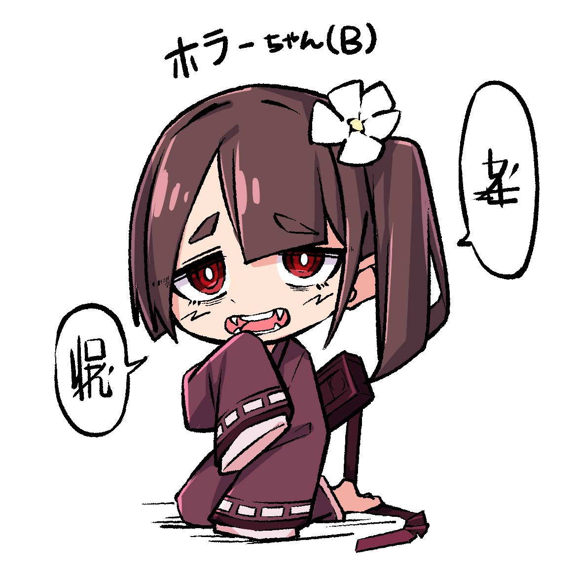 オリジナルのちびキャラ
不気味系・怖い系の女の子とかは永遠に描ける気がする
(3枚目は、流し聞きしてた動画にインスパイアされて生まれた子) 