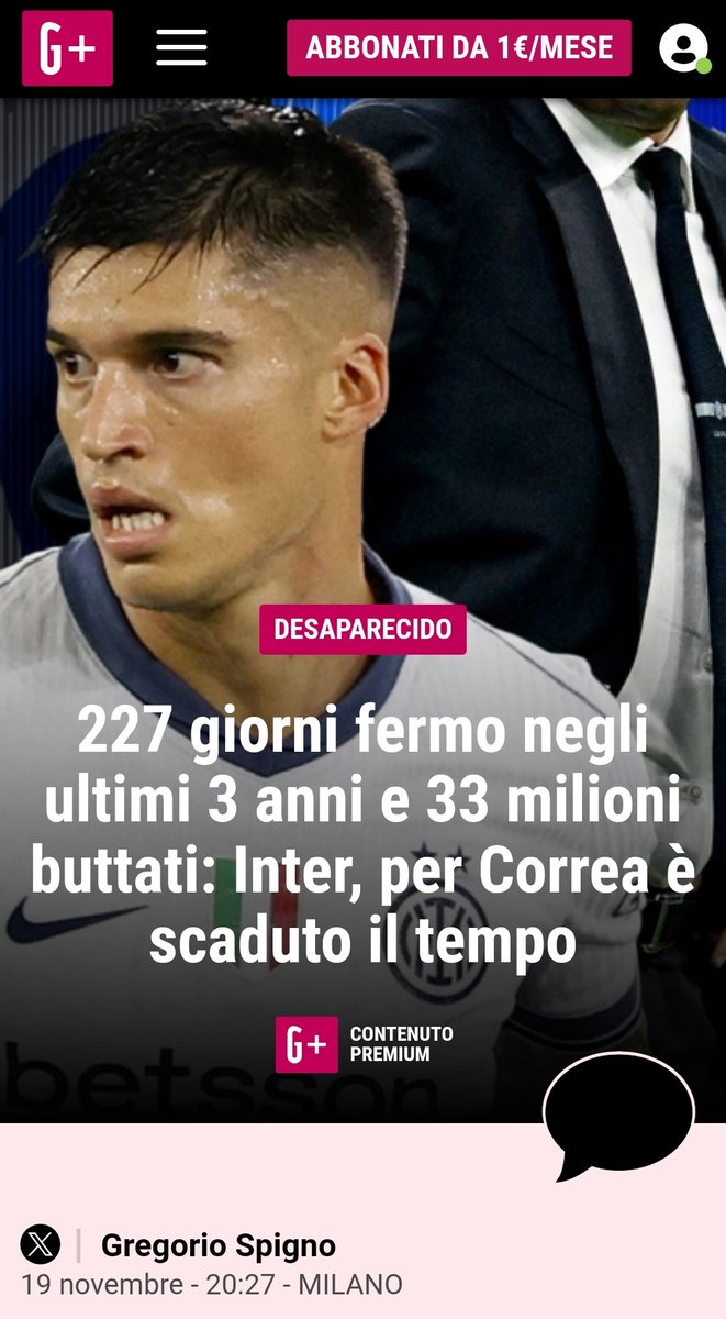 BlueHawk13's tweet image. Ammazza come è invecchiato male questo articolo
#VeronaInter
#Correa