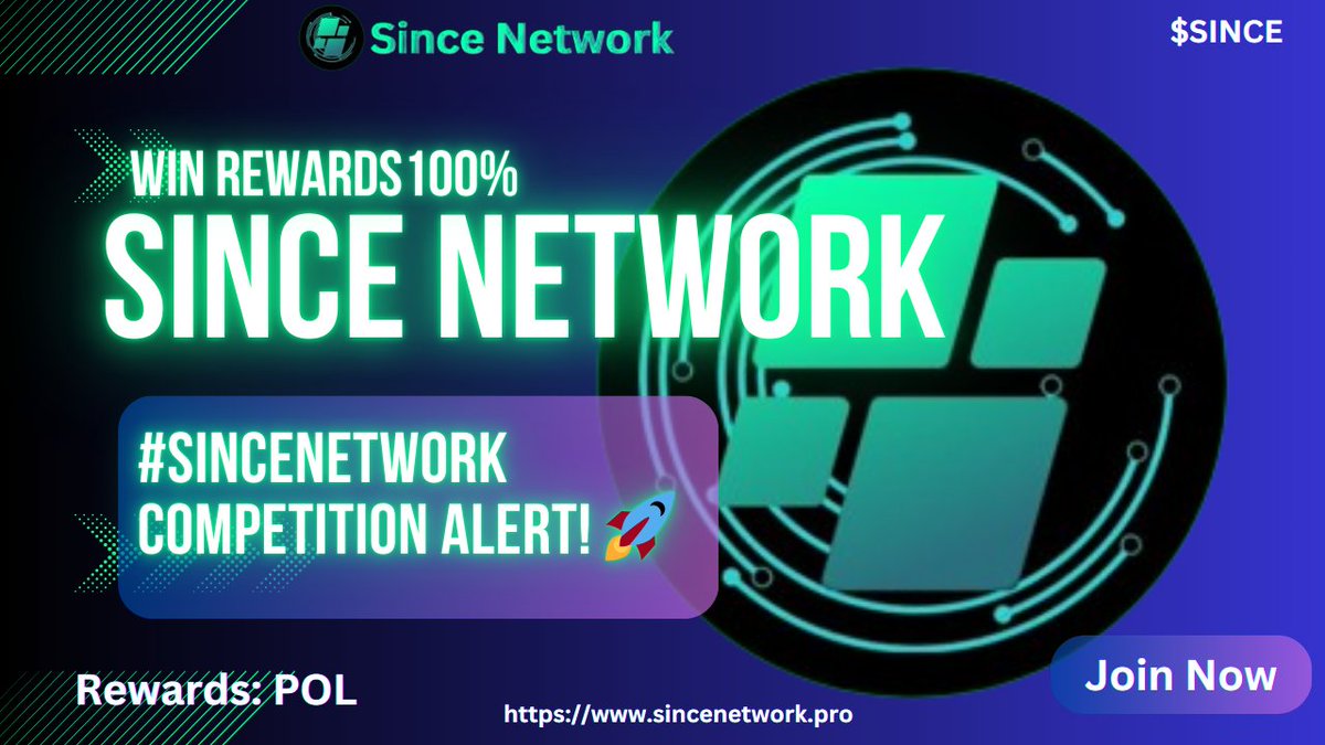 Since_Network's tweet photo. ๐ Calling all Marketing Growth Partners! ๐
Join our #Tweet!
Tweet using #SinceNetwork, and win $20 in $POL!
๐ฐTop 5-10 tweets earn big rewards. ๐ Show off your skills and creativity to win! ๐จโจ
#CommunityRewards #MarketingGrowth $BTC #TweetAndWin #ContentCreators #Writers https://t.co/GQQtvbx3Lf