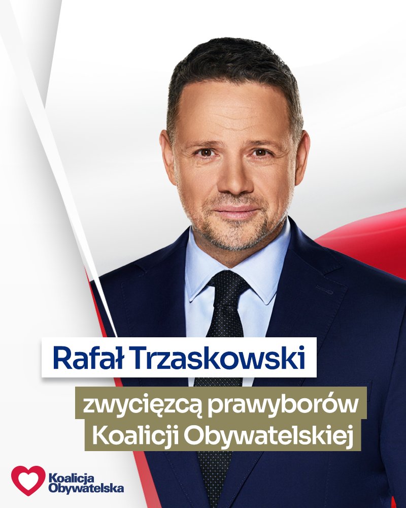 Rafał <a href="/trzaskowski_/">Rafał Trzaskowski</a>  kandydatem Koalicji Obywatelskiej na Prezydenta❗ 

#Trzaskowski2025 ✌🇵🇱