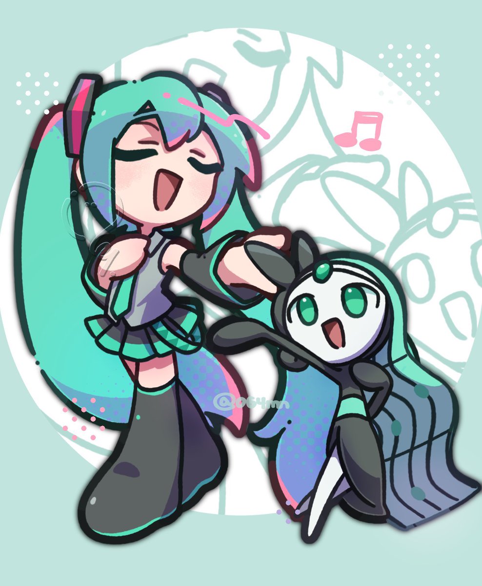 064mn's tweet photo. Pokémon️🩵🩷
MIKU / TETO　Shiny✨️

 #初音ミク  #重音テト https://t.co/KSsbUjSrL4