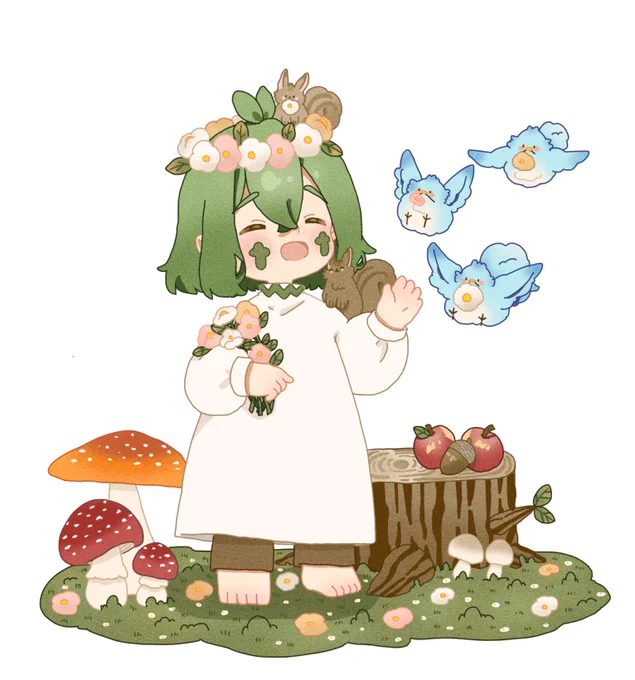 こっちにも 創作っ子が誕生日でした おめでとう〜!