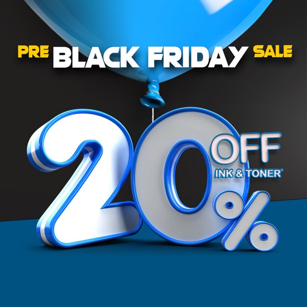 999inks's tweet image. Black Friday starts early at 999inks! Save 20% on compatible inks and toners with code PREBF20 and get FREE delivery! 
Ends Thursday, so hurry --- ow.ly/LwP050UcWli