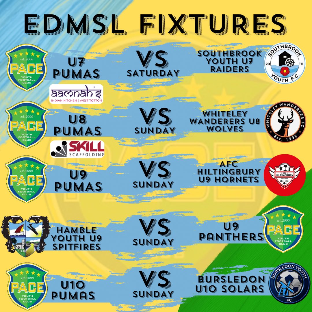 🌟Good luck to our EDMSL teams this weekend🌟