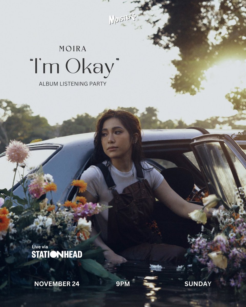 OfcMoisters_'s tweet photo. Tune in! Join our exclusive listening party live on Stationhead, where singer-songwriter Moira will share her experience writing the songs from her newest album, “I’m Okay.”

November 24 | 9PM, live on Stationhead. 

Download the app:
🔗 https://t.co/BbkQPQbAvk https://t.co/vCJxMpn4mJ