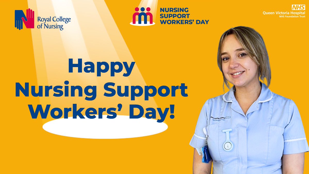 Today is #NursingSupportWorkersDay so we wanted to say thank you to all of our nursing support colleagues for their hard work &amp; dedication in providing high quality care to our patients + the support they provide to our Registered Nurses – you’re all amazing! 💙

<a href="/theRCN/">The RCN</a>
#TeamQVH