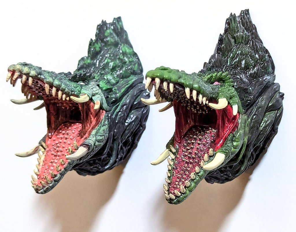 一番くじ ゴジラ モンスターヘッドマグネット ビオランテ 新旧比較