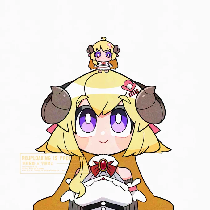 \ワタ!/#つのまきあーと (ツリーに透過画像のURLあります) 