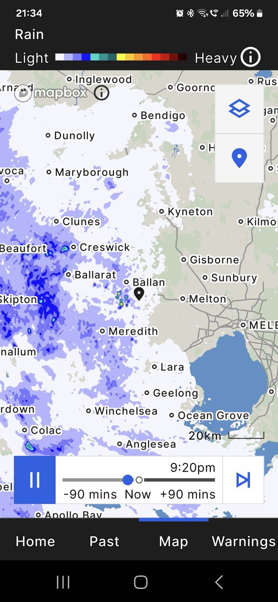 Gentle rain now  more on the way.
After a dry spring and winter, it's much appreciated but now I'm gonna have to look at for mossies.