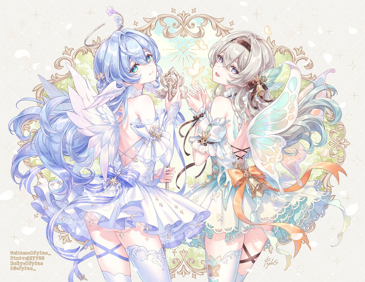 fylus_'s tweet image. Fairy Princesses 🧚♀️
#RobinHSR  #fireflyhsr  #honkaistarrailfanart