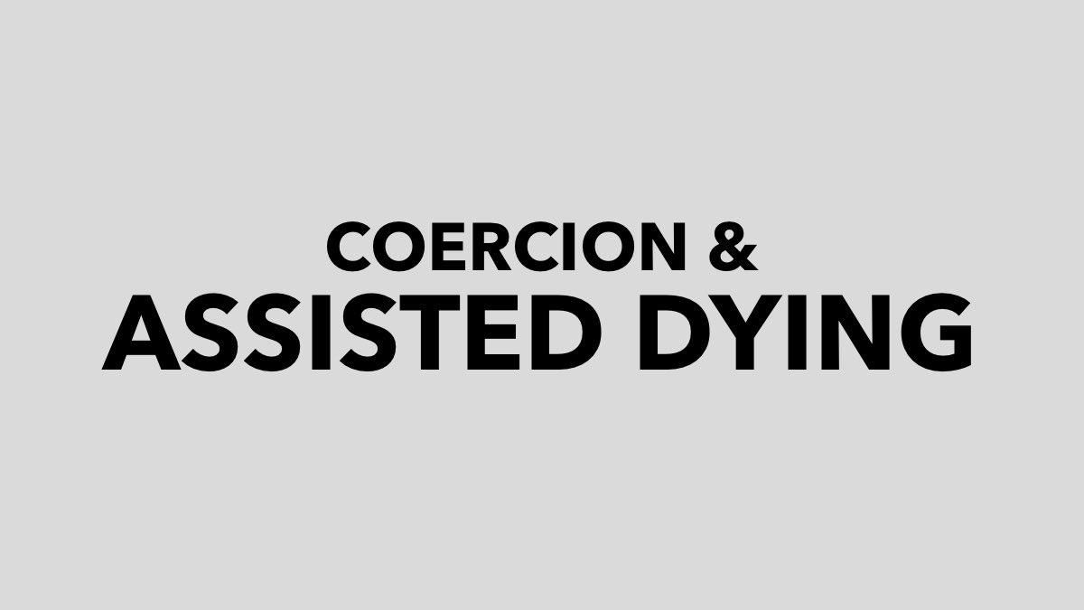 Dis_PPL_Protest's tweet photo. Coercion in the context of assisted dying is when someone is pressured or controlled into ending their life:

This is an extremely important issue that MP’s must consider carefully before they vote on 29th November

Please share this

Thread 🧵 

#AssistUsToLive https://t.co/yItpMmExaS