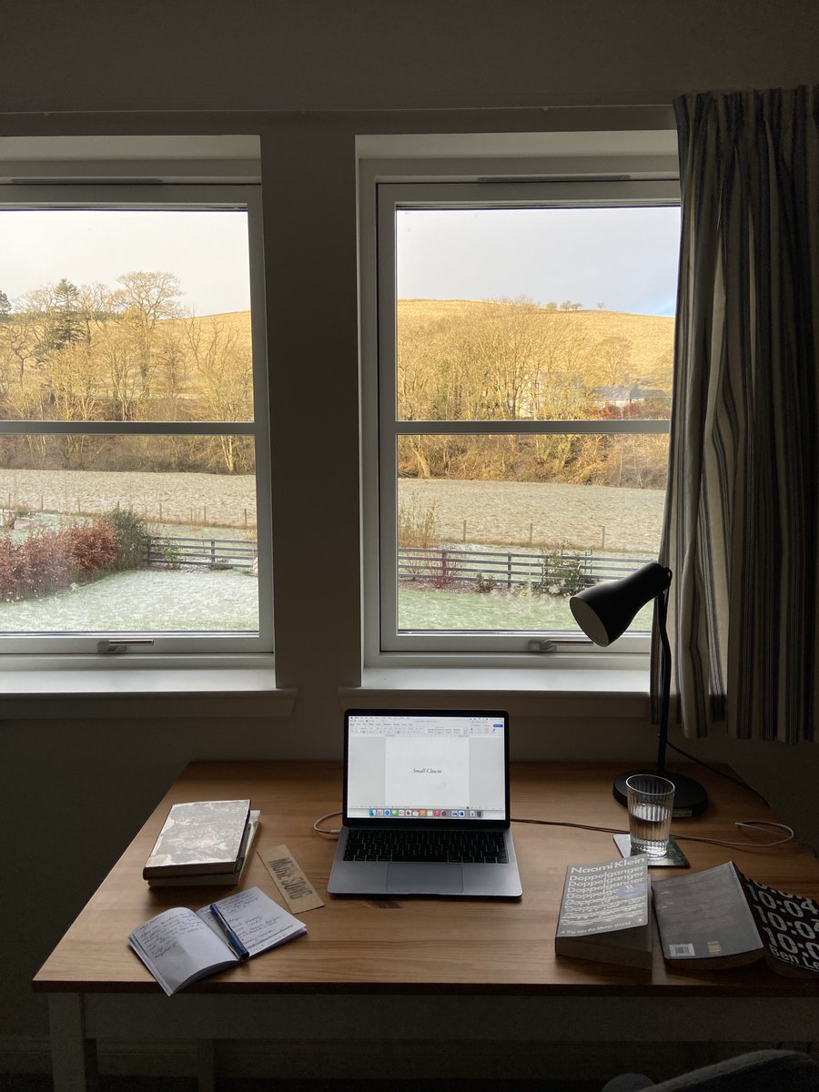 tombranfoot's tweet photo. Funny what a day can do. Tucked away at Kalewater Cottage in the Scottish Borderlands all week working on a novel about stand-up comedy, poetry and masculinity. Not sure I'll be able to get a walk in today with this snowstorm roaring ❄️🌨️ https://t.co/DwdGjflI9R