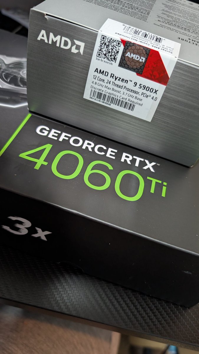 ultimatum_11's tweet photo. Nothing says good morning better than an early from DPD with @currys and @XPCoffeeCo
Now I have coffee ready to fit the new pc parts :D
Finally moved to the @NVIDIAGeForceUK brigade.. let's see if it's better than @AMDGaming #newparts #Coffee #happy #deliveryday https://t.co/CGW1SybeQG