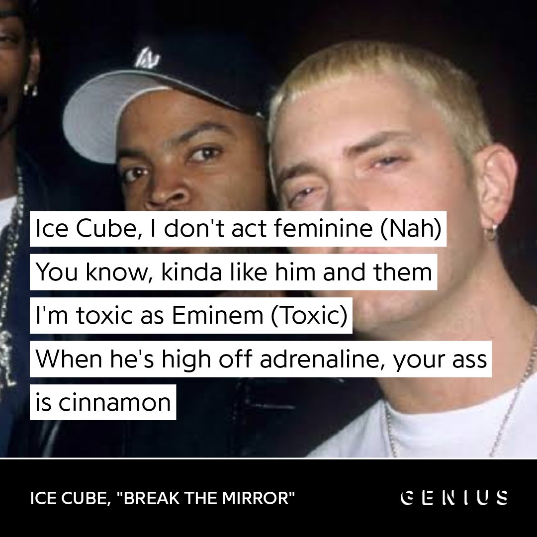Shadyind's tweet photo. 🗣️ Ice Cube shouts out Eminem in 'Break The Mirror' from his new album Man Down. https://t.co/1WI3KA0pU8