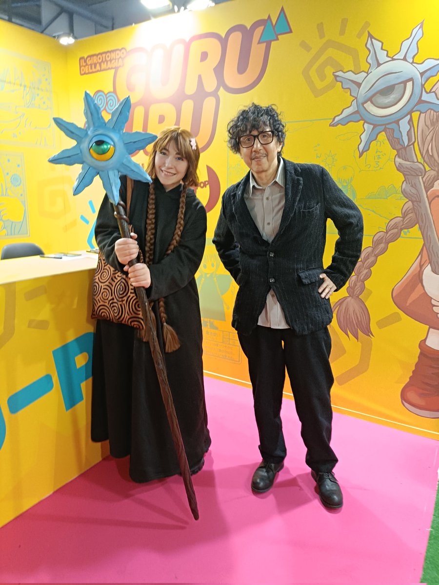TheLadyofDLake's tweet photo. Yesterday I had the pleasure of meeting the great @hiroyukieto_ Sensei. It was one of the best moments of my life. Thank you for creating a work so beautiful. Thank you for creating  Guru Guru 💛
この写真をいつも心の中に持ち続けます 💛 #gamesweek #manga #hiroyukieto #guruguru https://t.co/MJg75oKpf5