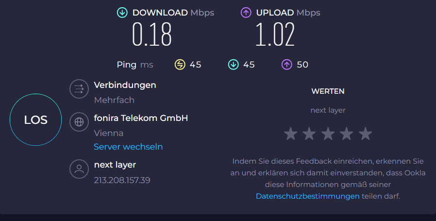 hey liebe <a href="/unsereOEBB/">ÖBB</a>, wann funktioniert bei euch dieses ominöse Internet mal halbwegs brauchbar? Ich weiß, #Neuland und so, aber meine Uhr zeigt halt doch schon fast 2025...🙈