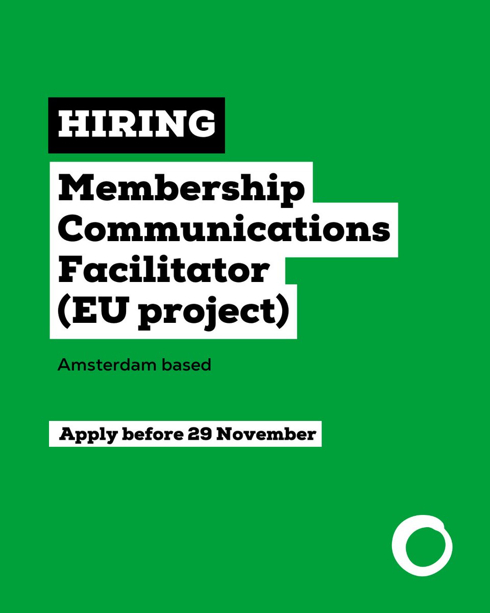 😊 FoEI is looking for a Membership Comms Facilitator, to support launching a network of communicators "from the grassroots"!

❤️ Personality matters more than degrees. You have movement building experience, positive attitude, great listening skills? Apply bit.ly/memcomms