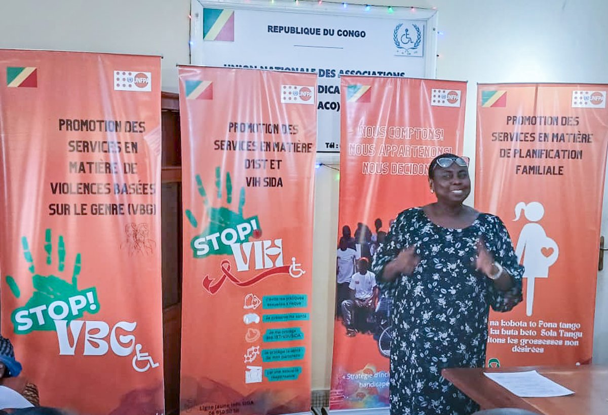<a href="/CongoUnfpa/">UNFPA au Congo</a> agit pour l'#inclusion! Du 19 au 22 novembre 2024, 100 Personnes Vivant avec Handicap, dont 75 femmes, ont été sensibilisées sur leurs droits en #santé #sexuelle et #reproductive. Briser les tabous autour de la santé sexuelle des #PVH et les informer sur leurs droits!