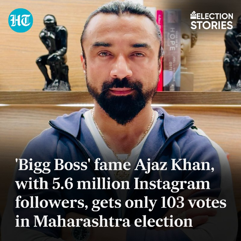 ashokmalik's tweet image. #AjazKhan secures only 103 votes in #Versova assembly election, trailing #NOTA, while #HaroonKhan leads with 46,619 votes. 
More Details:
hindustantimes.com/trending/bigg-…