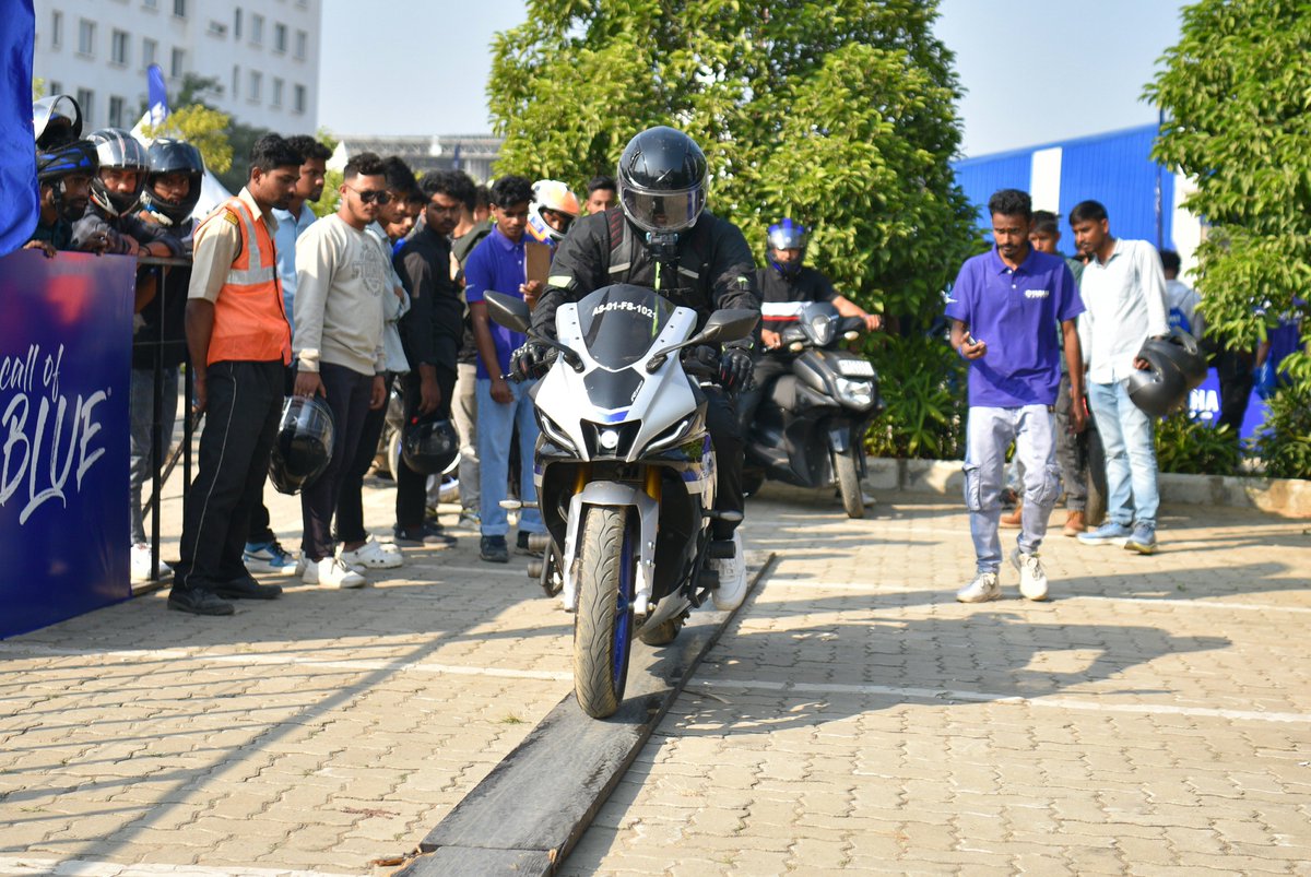 India_Yamaha's tweet photo. What an amazing turnout! The #CallOfTheBlue is live, and the action is non-stop. Guwahati, you’ve shown up and shown out! Let’s keep this energy going!

#Yamaha #TheCallOfTheBlueWeekend #YamahaMotorIndia #YamahaRacing #COTB 
#CallOfTheBlueGuwahati https://t.co/V1ZwtIpywm