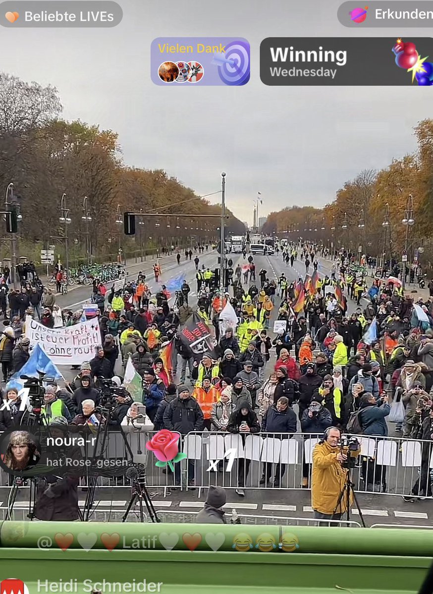 Alles normal, 3 Millionen Leute, ein paar Russland und Deutschland Fahnen, AFD und BSW auf Rattenfang. 
 #B2311