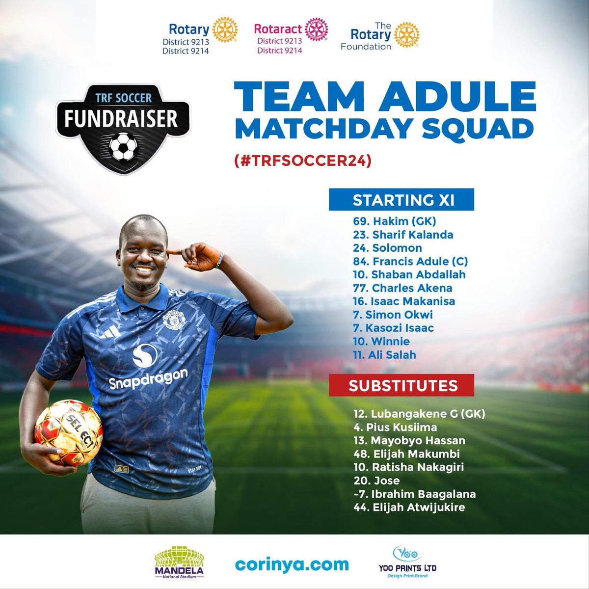 Meet #TeamAdule! Get ready for an action-packed showdown at tomorrow's highly anticipated #TRFSoccer24!