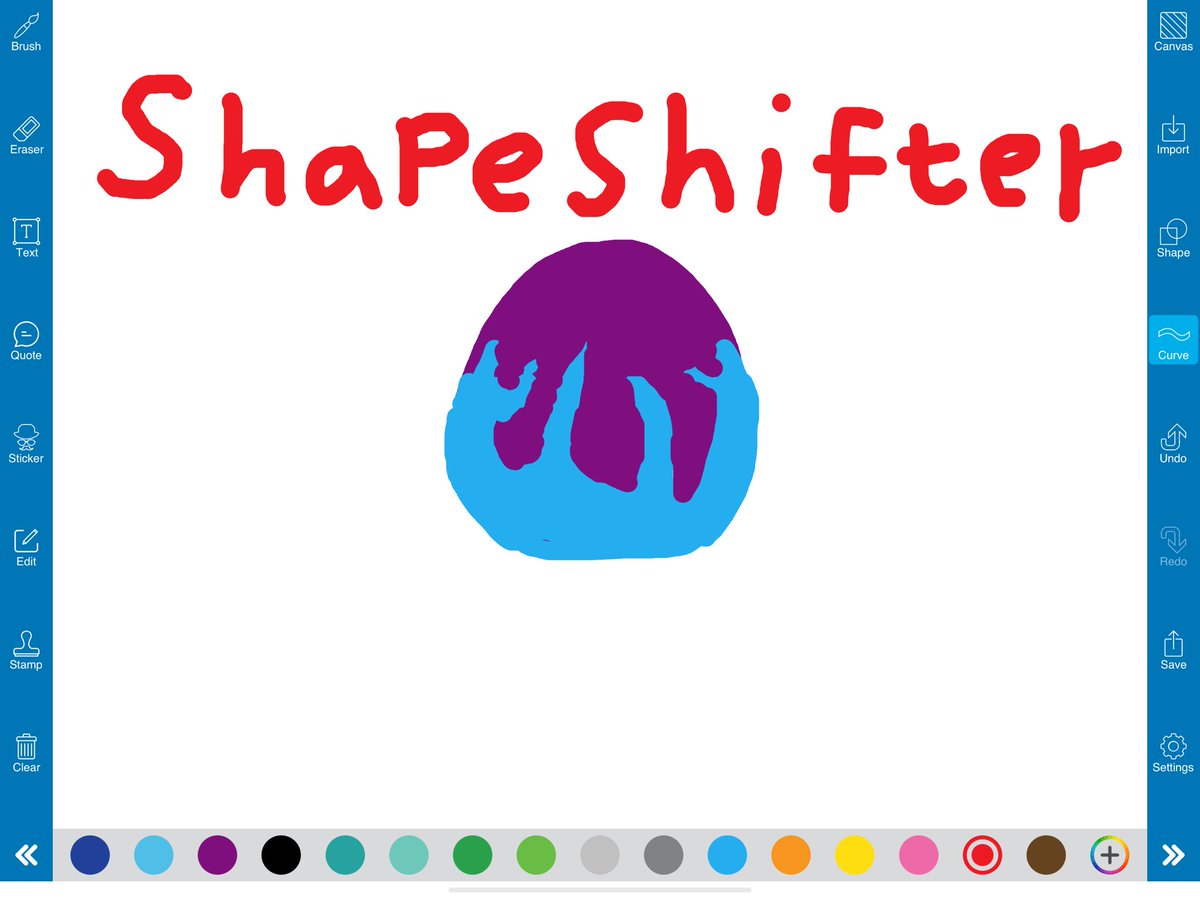 My drawing of Shapeshifter egg from among us there is sus among us 😂🔪🎮