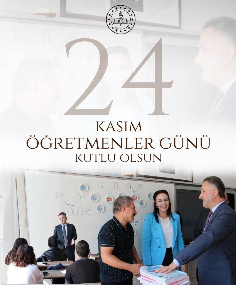 “Her öğrenci bir damla, her öğretmen ise bu damlaları kucaklayan bir deryadır.”

İl Millî Eğitim Müdürümüz Coşkun Esen’in 24 Kasım Öğretmenler Günü mesajı👇🏼