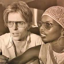 David Bowie and his girlfriend in 1976. 

She had a 10 year old son named Saul, a few years later the little boy would start calling himself Slash and join a band called Guns N' Roses…