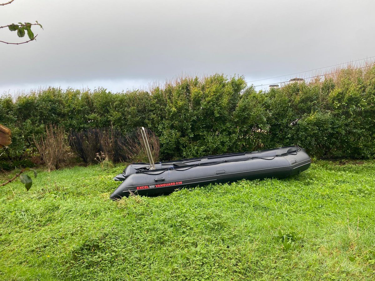 MuireannNic's tweet photo. Tar éis na stoirme. Mam’s garden after #stormbert We don’t own a boat. https://t.co/jE9tmCQvgp