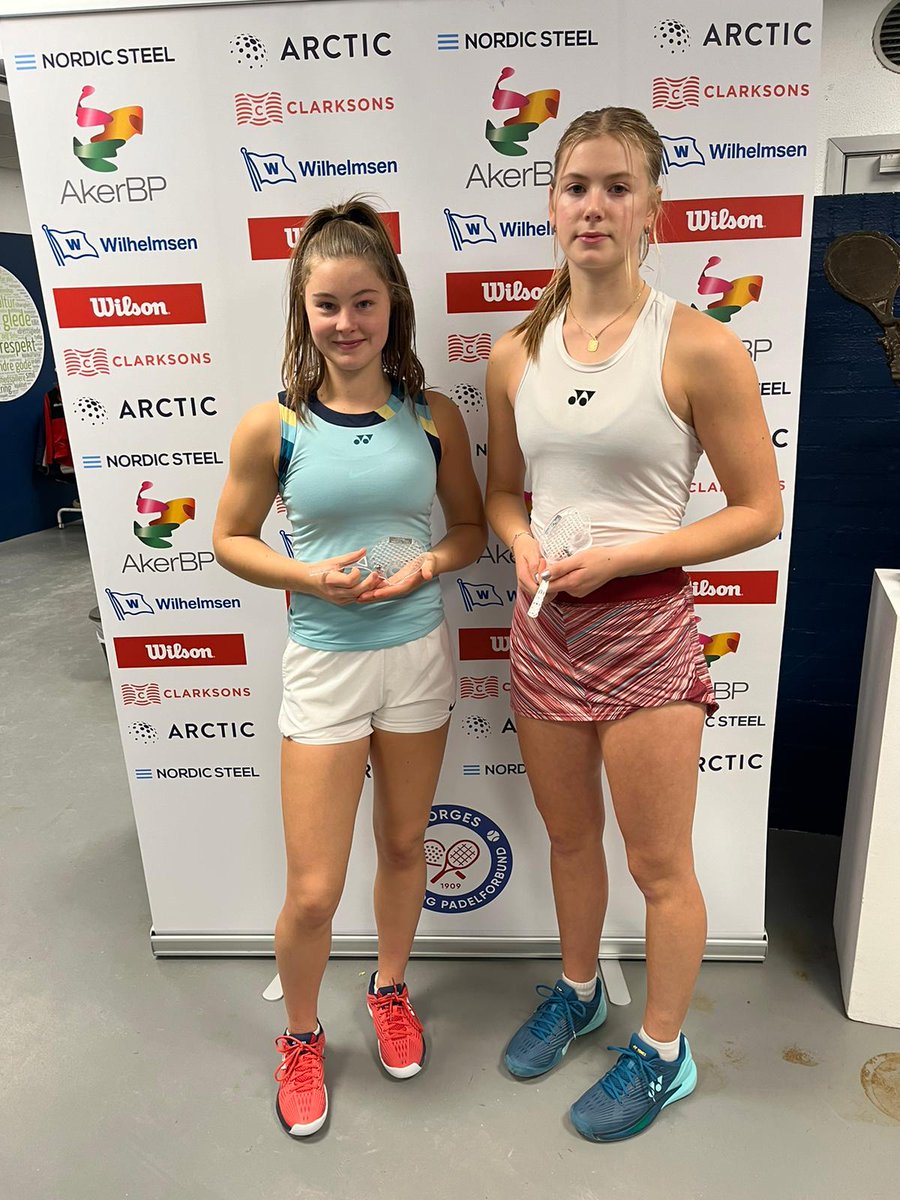 Congratulations to Daniela (Y13) and Ruby (Y12) at the Stavanger Open in Norway (J100). Daniela won singles with Ruby as runner up in an all LUNTA final. They were also runners up in doubles final against a Swiss pairing. Well done both! #LUNTA