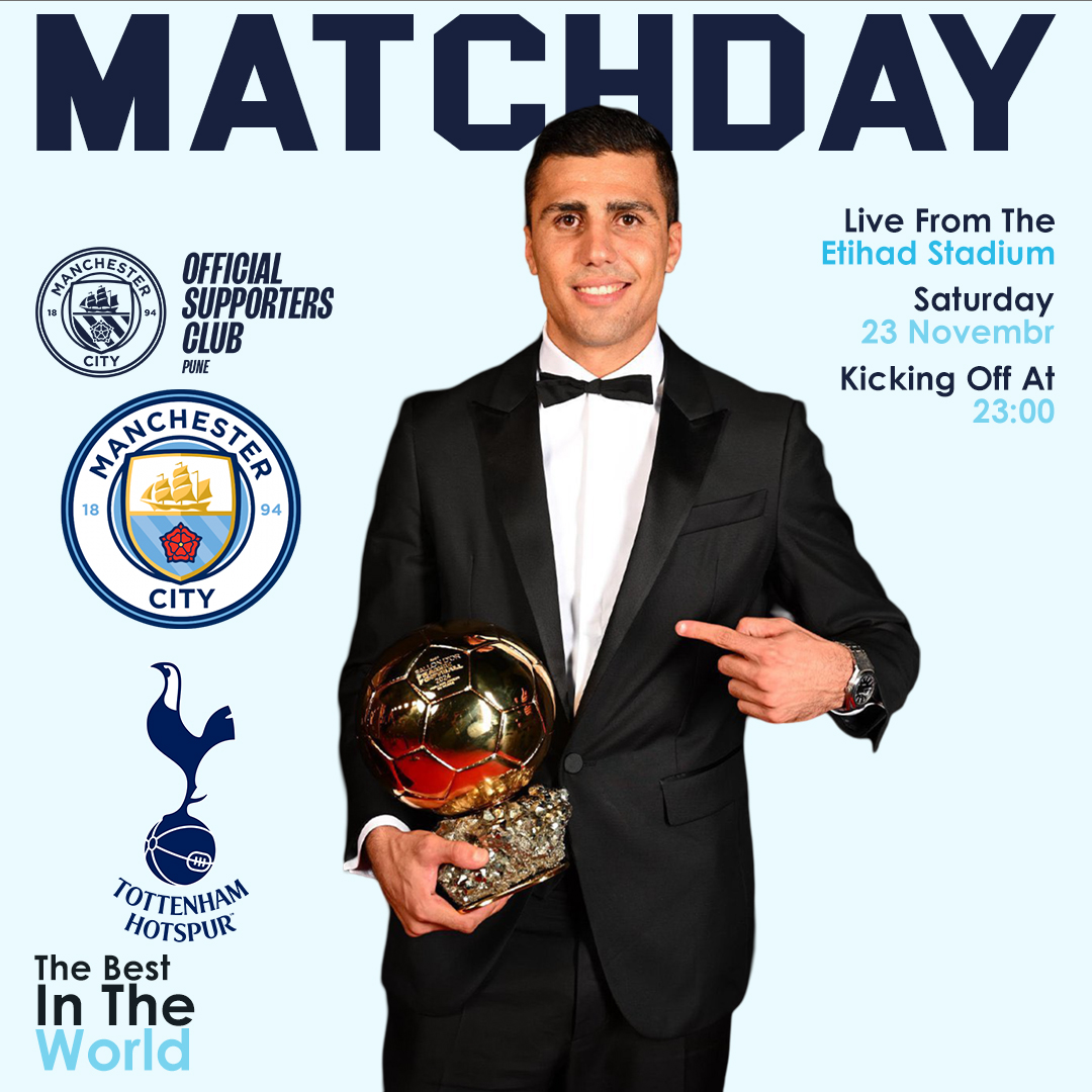 ManCityPune's tweet photo. It's Match Day as @ManCity return to @premierleague action & welcome @SpursOfficial to the Etihad Stadium. What's your prediction for this one?
.
.
#ManCity #ManCityPune #ManCityOSC #CityVsSpurs #PremierLeague #EtihadStadium https://t.co/FwNiJUMj6Q