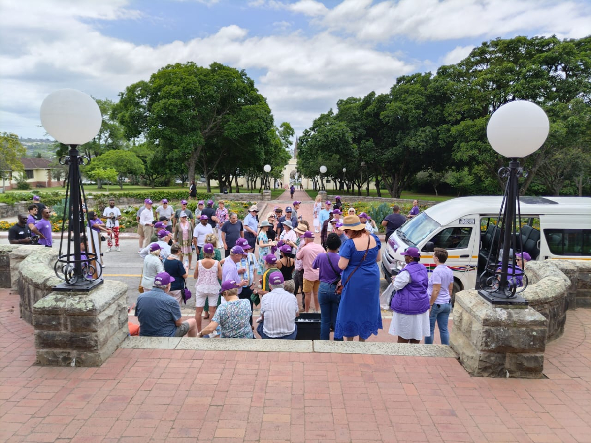 #FinalCountdown | The Knocking on Heaven's Door alumni group (1965–1975) are currently on a Rhodes University campus tour, discovering how much it has changed since their student days. Back then, the University had just 1,300 students; today, it is home to 8,400. Geography
