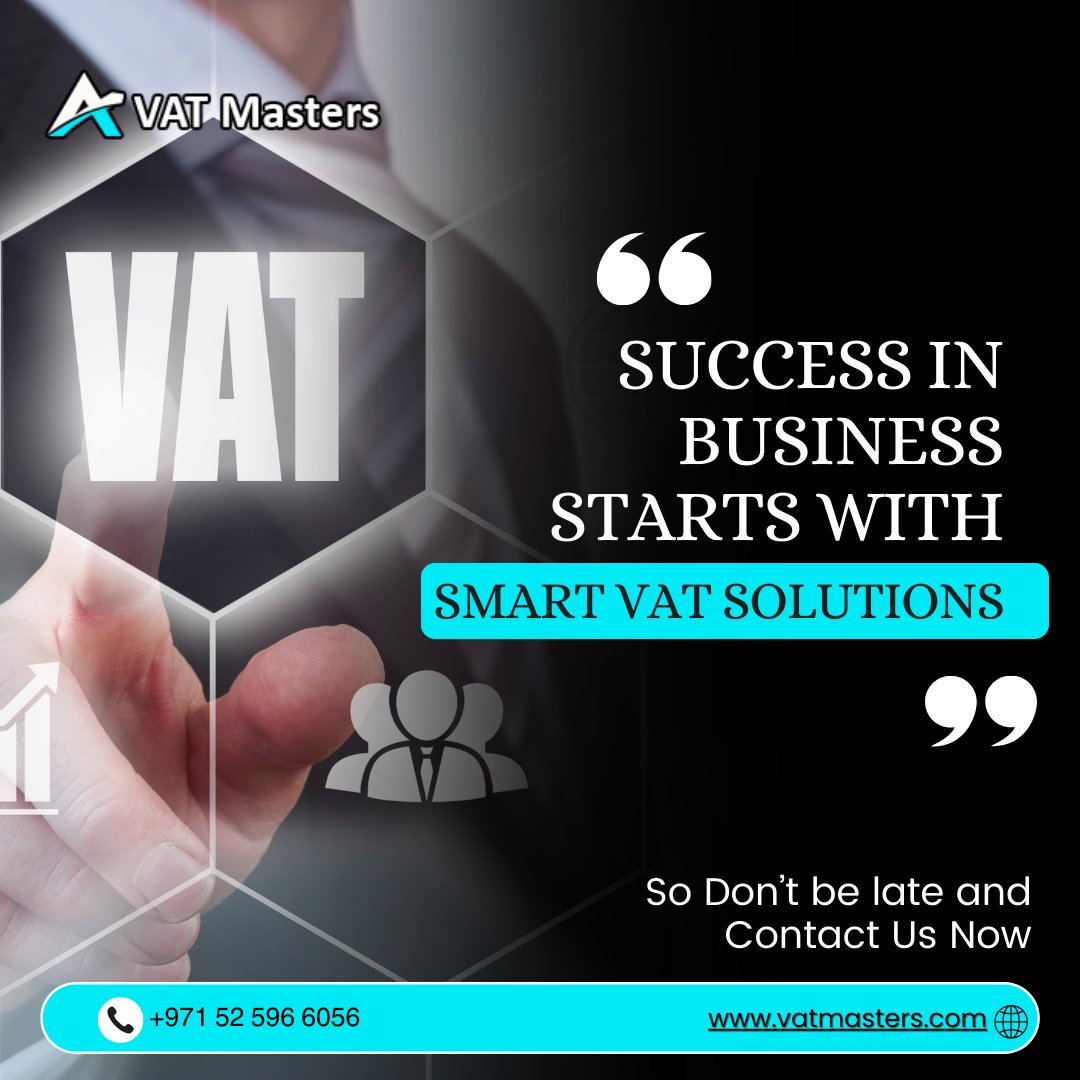 VAT_Masters's tweet image. Optimize your business finances with SMART VAT SOLUTIONS 🚀
Don&apos;t let taxes hold you back. Let&apos;s work together for your success! Contact us today. 🌟
📞 Call: +971 52 596 6056
🌐 Visit: vatmasters.com

#VATMasters #BusinessSolutions #VATCompliance #TaxExperts