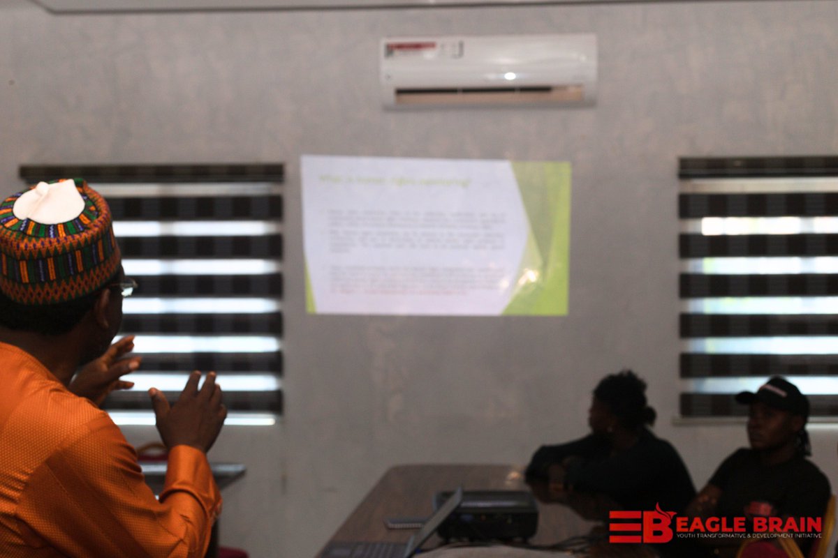 Eaglesbrain's tweet photo. The management team and staff of Eagle’s Brain Youth Transformative and Development Initiative extends their heartfelt gratitude to Dr. Terngu Gwar, Kaduna State Coordinator, National Human Rights Commission for sharing his expertise and valuable time at the workshop. #seminar https://t.co/Cx2ORPnlUF