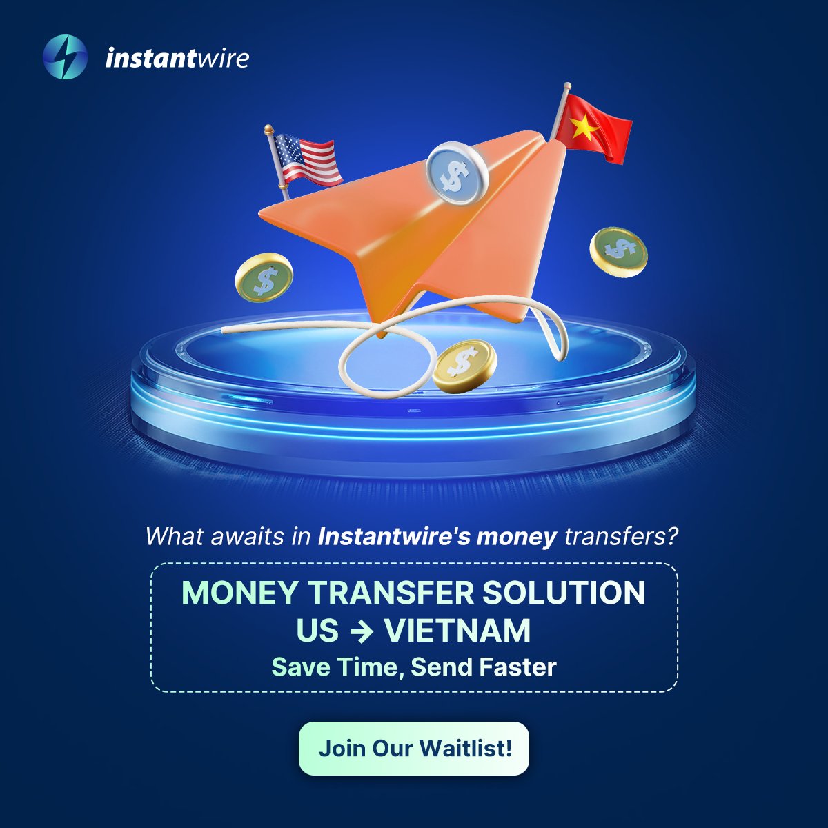 WHAT AWAITS YOU WITH INSTANTWIRE? 🎉

Discover the money transfer solution from the U.S. to Vietnam with Instantwire!💸 

👉 Access Immediately: instantwire.com

#Instantwire